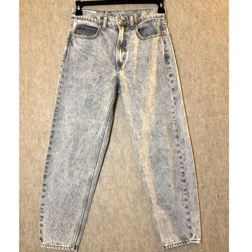 GAP Barrel Jeans Women’s 25/0R Gray Acid Wash 100% Cotton Curved Leg